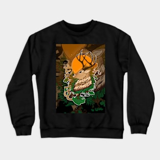 deer doodle Crewneck Sweatshirt